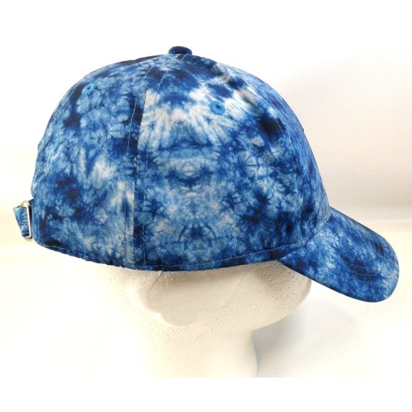 MTV Tie Dye Blue White Embroidered Logo Adjustable Hat Ball Cap - Picture 5 of 7